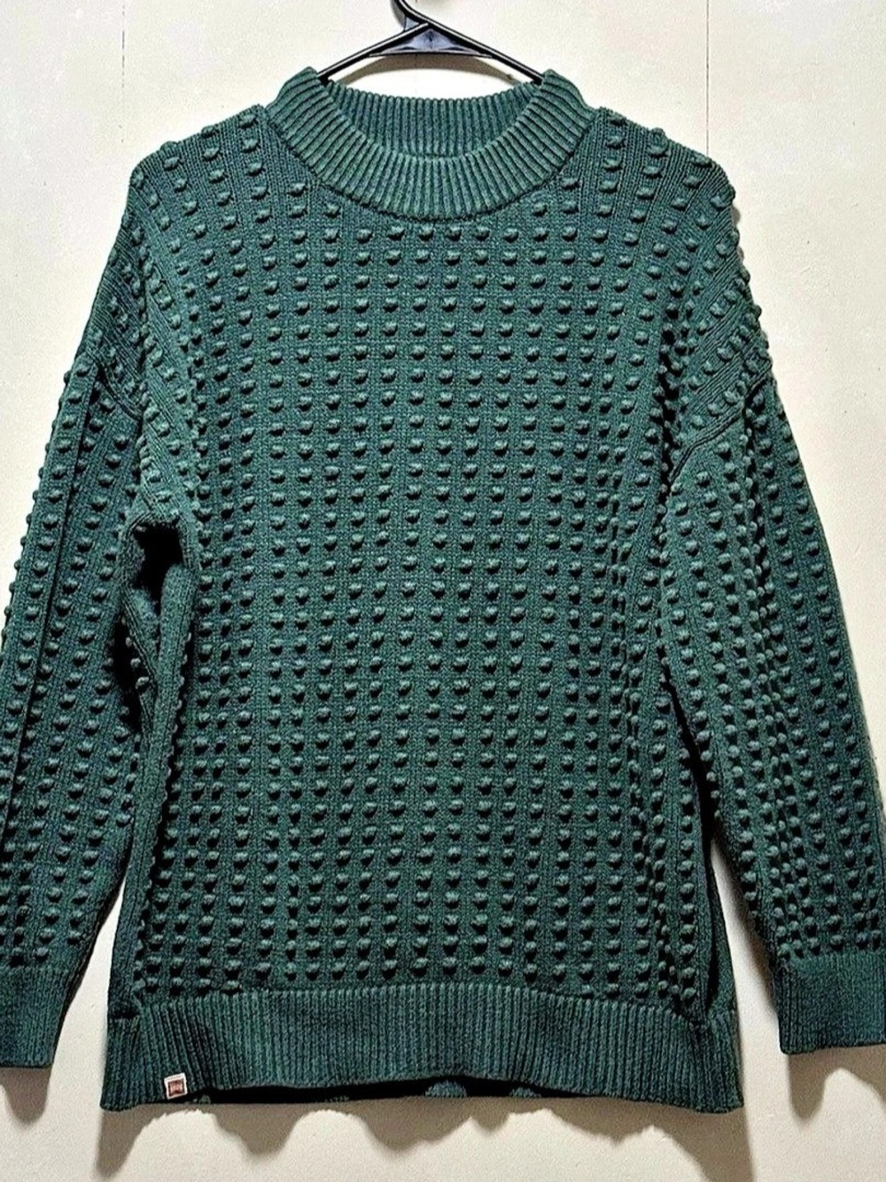 LEGO Collection x Target Green Textured Knob Sweater Sz Large